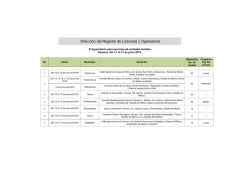 Direcci&oacute;n del Registro de Licencias y Operadores