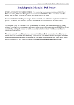 Enciclopedia Mundial Del Futbol