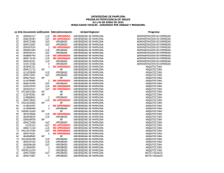 resultados totales - Universidad de Pamplona