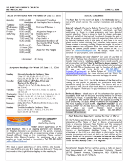 June 12, 2016 - St. Bartholomew Catholic Church