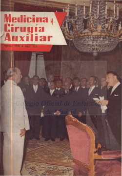 Agosto 1958 en PDF - CODEM. Ilustre Colegio Oficial de Enfermer&iacute;a