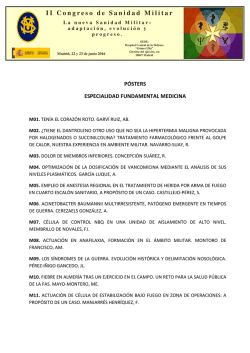 Medicina - II Congreso de Sanidad Militar