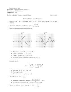Universidad del Valle Facultad de Ciencias