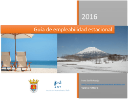 Gu&iacute;a de empleabilidad estacional
