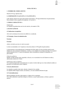 1 de 4 FICHA T&Eacute;CNICA 1. NOMBRE DEL MEDICAMENTO Duartron