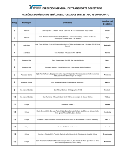 padr&oacute;n de dep&oacute;sitos autorizados en el estado de guanajuato
