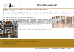 SEMINARIO CASA DECOR