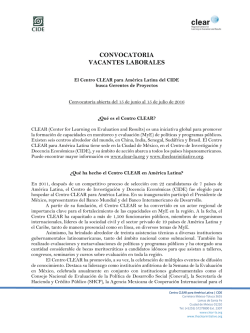 convocatoria vacantes laborales