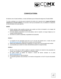 convocatoria - DIF-DF