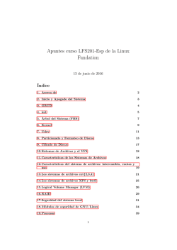 Apuntes curso LFS201-Esp de la Linux Fundation