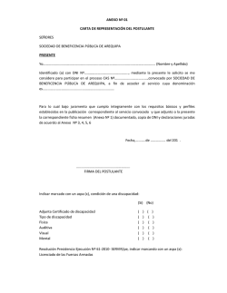 Descargar ANEXOS CONVOCATORIA CAS N&ordm; 001-2014-SBPA