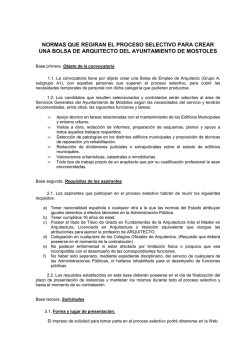 Normas que regir&aacute;n el proceso selectivo45 KB