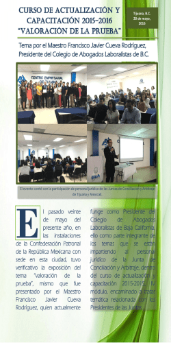 l pasado veinte de mayo del presente a&ntilde;o, en las instalaciones de