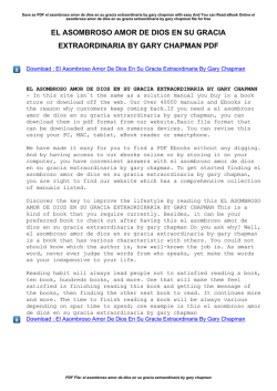 El Asombroso Amor De Dios En Su Gracia Extraordinaria By Gary