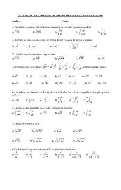 GUIA MATEMATICA (3&ordm; MEDIO) - Liceo Tecnol&oacute;gico Enrique Kirberg