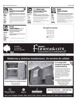 Recogida de esquelas