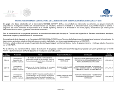 Lista de proyectos de SEB 2015