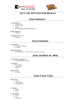 Zona Indautxu - XXX Congreso Internacional AELFA &ndash; IF/CLPV 2016