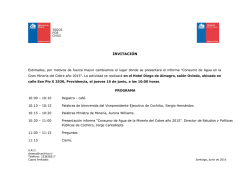 CAMBIO DE LUGAR PRESENTACI&Oacute;N INFORME DEL AGUA 16 de