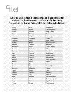 Lista de aspirantes