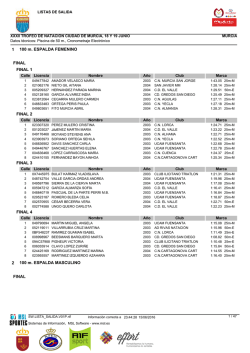 Crystal Reports - Lista de Salida - Club Deportivo El Valle Nataci&oacute;n