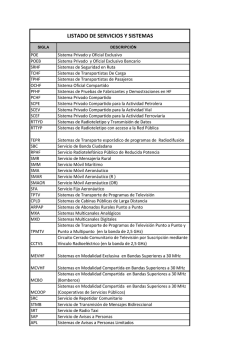 Descargar Listado de servicios y sistemas