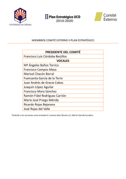 PRESIDENTE DEL COMIT&Eacute; Francisco Luis C&oacute;rdoba Berjillos