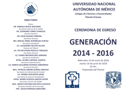 Imprime el programa de la ceremonia