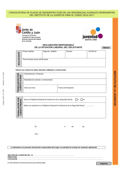 Declaraci&oacute;n Responsable de situaci&oacute;n laboral