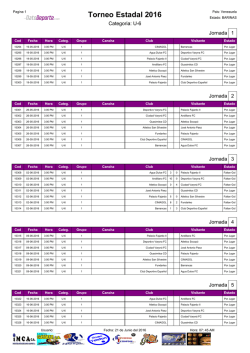 Calendario - DatoDeporte.com