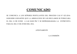 comunicado - Ugel 04 TSE