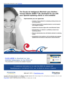 &iexcl;Presentaci&oacute;n gratuita a la EIWA