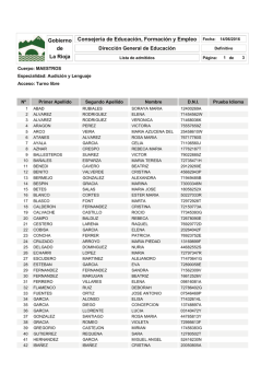 La Rioja de Gobierno Consejer&iacute;a de Educaci&oacute;n, Formaci&oacute;n y Empleo