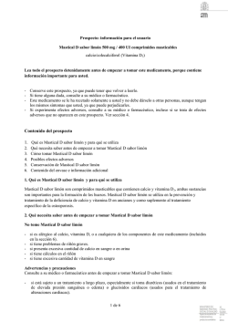 prospecto, PDF - Agencia Espa&ntilde;ola de Medicamentos y Productos