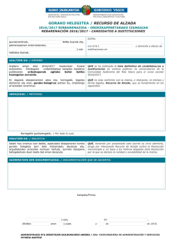 Gora jotzeko errekurtso egiteko eredua