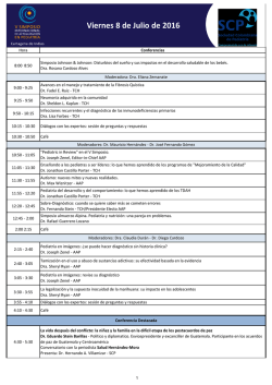 Viernes 8 de Julio de 2016