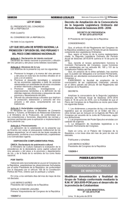presidencia del consejo de ministros - Peruana