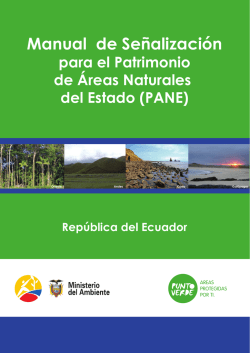 Manual de Se&ntilde;alizaci&oacute;n para el PANE