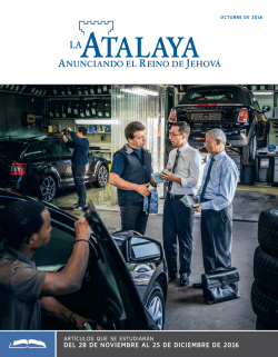 DEL 28 DE NOVIEMBRE AL 25 DE DICIEMBRE DE 2016