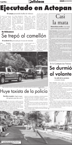 Casi la mata Se trep&oacute; al camell&oacute;n