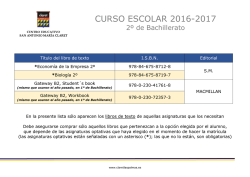 2&ordm; BACH - Colegio Claret