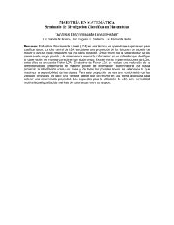 MAESTR&Iacute;A EN MATEM&Aacute;TICA Seminario de Divulgaci&oacute;n Cient&iacute;fica