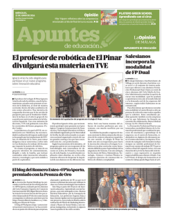 Apuntes de Educaci&oacute;n - La Opini&oacute;n de M&aacute;laga