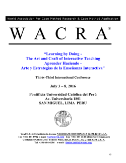 &ldquo;Learning by Doing - The Art and Craft of Interactive Teaching