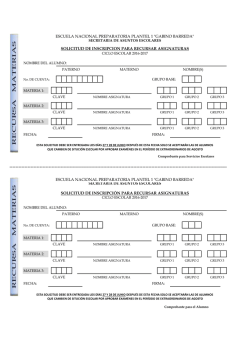 escuela nacional preparatoria plantel 1 "gabino barreda" solicitud