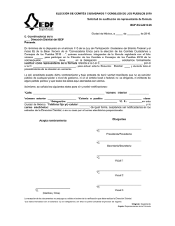 ELECCI&Oacute;N DE COMIT&Eacute;S CIUDADANOS Y CONSEJOS DE LOS