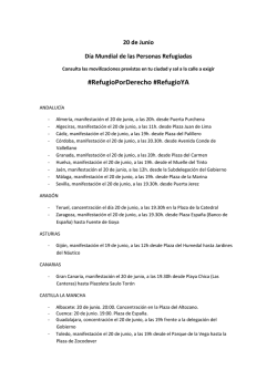 movilizaciones organizadas en tu ciudad