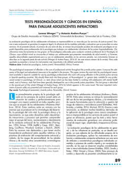 Art&iacute;culos - Papeles del Psic&oacute;logo