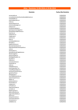 13.06.2016 al 19.06.2016