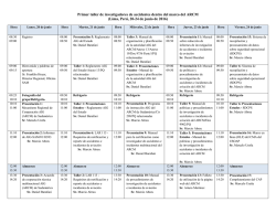 Primer taller de investigadores de accidentes dentro del marco del